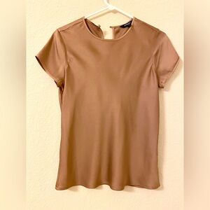 Chiffon/Satin Gold Top